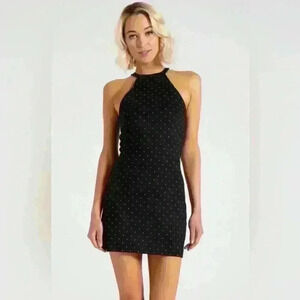 NWT CHLOE COLETTE DRESS “Odessa Fitted Mini Dress (pindot)